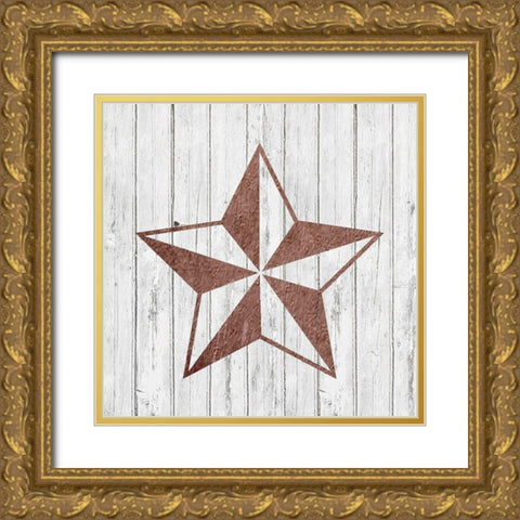 Five Point Gold Ornate Wood Framed Art Print with Double Matting by Kimberly, Allen