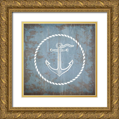 Sea Time 1 Gold Ornate Wood Framed Art Print with Double Matting by Kimberly, Allen