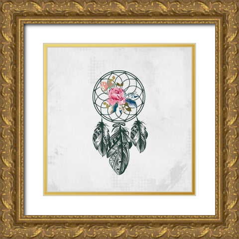 Dreamcatcher 2 Gold Ornate Wood Framed Art Print with Double Matting by Kimberly, Allen