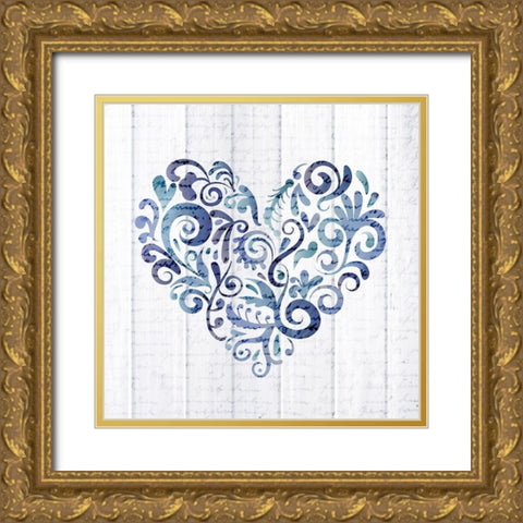 Always Love 4 Gold Ornate Wood Framed Art Print with Double Matting by Kimberly, Allen