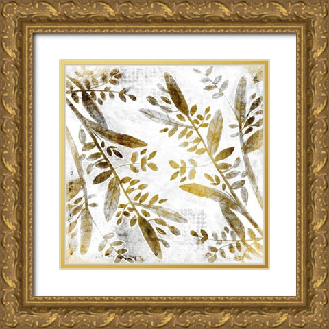 Botanical in Gold 2 Gold Ornate Wood Framed Art Print with Double Matting by Kimberly, Allen