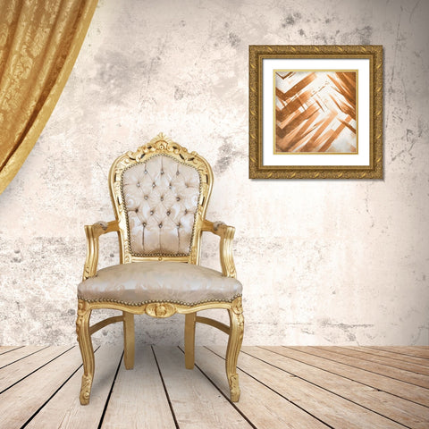 Copper 2 Gold Ornate Wood Framed Art Print with Double Matting by Allen, Kimberly