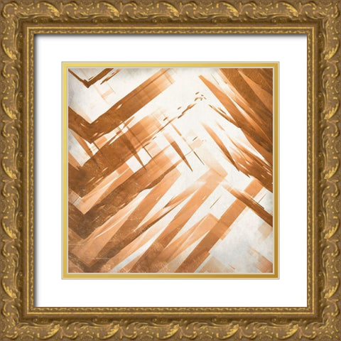 Copper 2 Gold Ornate Wood Framed Art Print with Double Matting by Allen, Kimberly