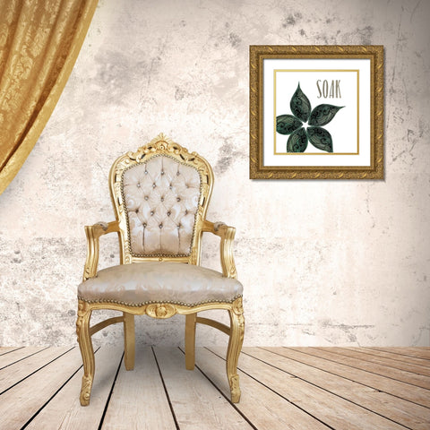 Relaxing 3 Gold Ornate Wood Framed Art Print with Double Matting by Kimberly, Allen