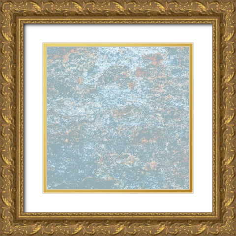 Frosted Blue Pattern 2 Gold Ornate Wood Framed Art Print with Double Matting by Kimberly, Allen