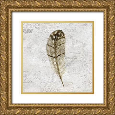 Imprint 1 Gold Ornate Wood Framed Art Print with Double Matting by Kimberly, Allen