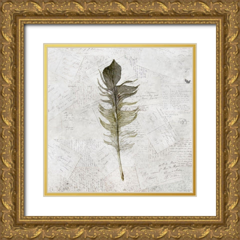 Imprint 2 Gold Ornate Wood Framed Art Print with Double Matting by Kimberly, Allen