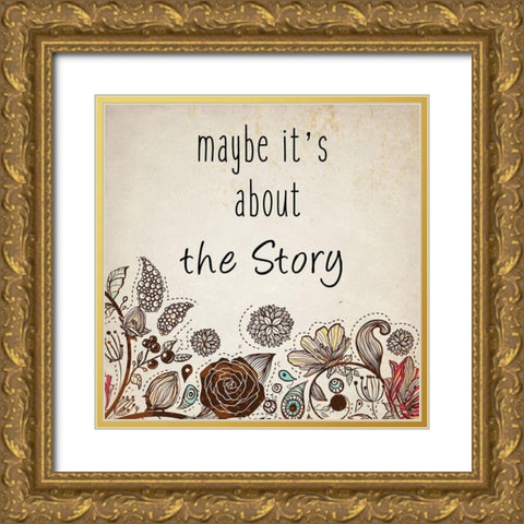 Happy Ending 2 Gold Ornate Wood Framed Art Print with Double Matting by Kimberly, Allen