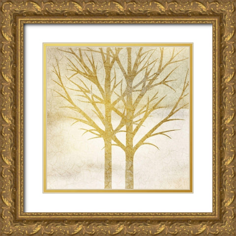 Golden Day 2 Gold Ornate Wood Framed Art Print with Double Matting by Kimberly, Allen