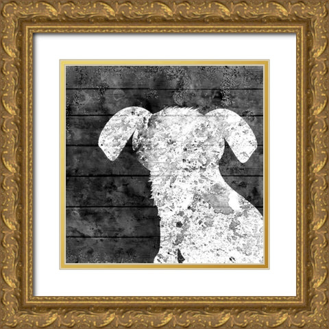 White Out 1 Gold Ornate Wood Framed Art Print with Double Matting by Kimberly, Allen