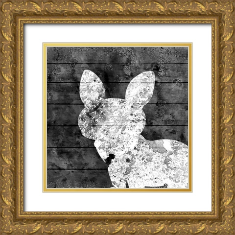 White Out 3 Gold Ornate Wood Framed Art Print with Double Matting by Kimberly, Allen
