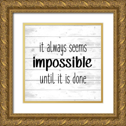 Impossible Gold Ornate Wood Framed Art Print with Double Matting by Kimberly, Allen