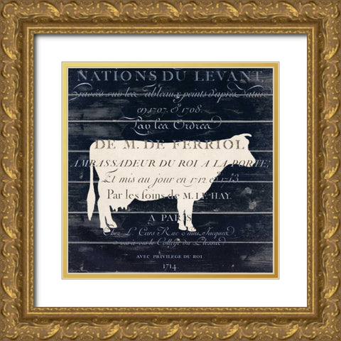 At the Farm 3 Gold Ornate Wood Framed Art Print with Double Matting by Allen, Kimberly