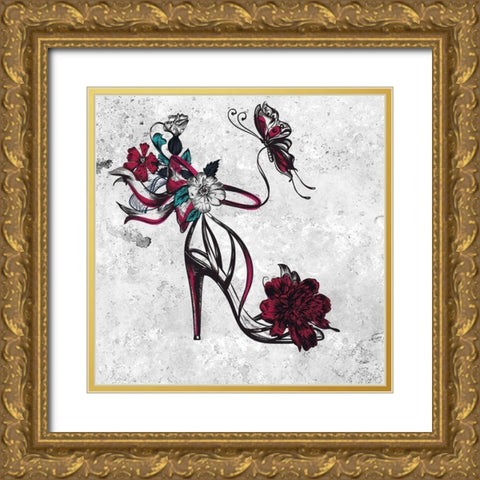 High Fashion 3 Gold Ornate Wood Framed Art Print with Double Matting by Kimberly, Allen