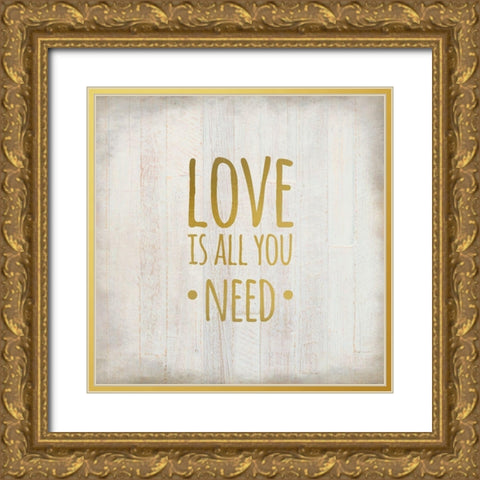 Always Love 2 Gold Ornate Wood Framed Art Print with Double Matting by Kimberly, Allen
