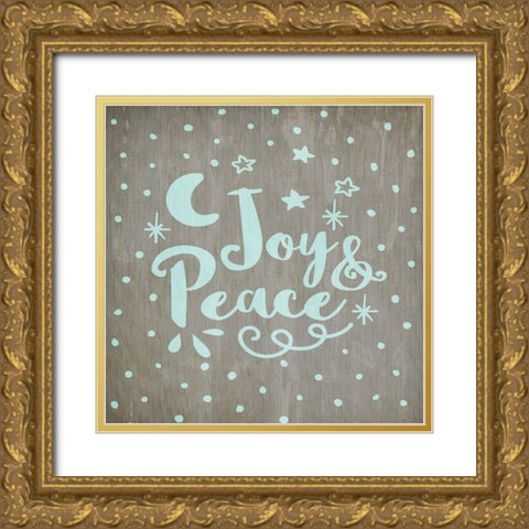 Merry and Bright 2 Gold Ornate Wood Framed Art Print with Double Matting by Kimberly, Allen