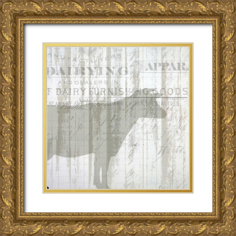 Farm Life 1 Gold Ornate Wood Framed Art Print with Double Matting by Allen, Kimberly