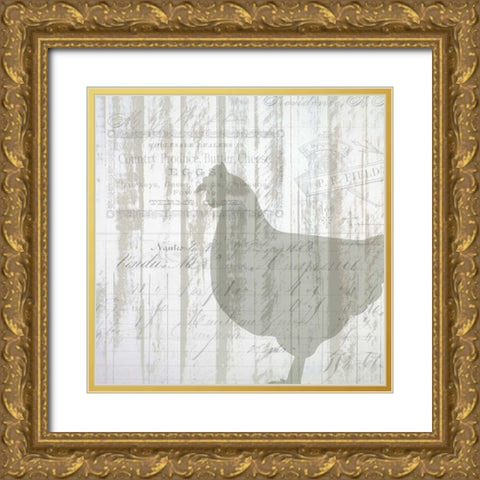 Farm Life 2 Gold Ornate Wood Framed Art Print with Double Matting by Allen, Kimberly