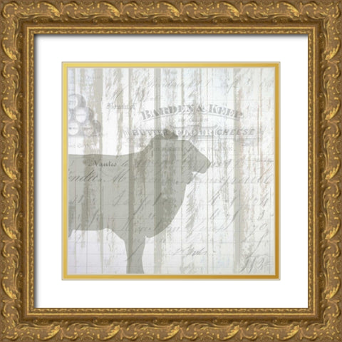 Farm Life 3 Gold Ornate Wood Framed Art Print with Double Matting by Allen, Kimberly