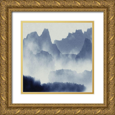 Mountain Mist 1 Gold Ornate Wood Framed Art Print with Double Matting by Allen, Kimberly