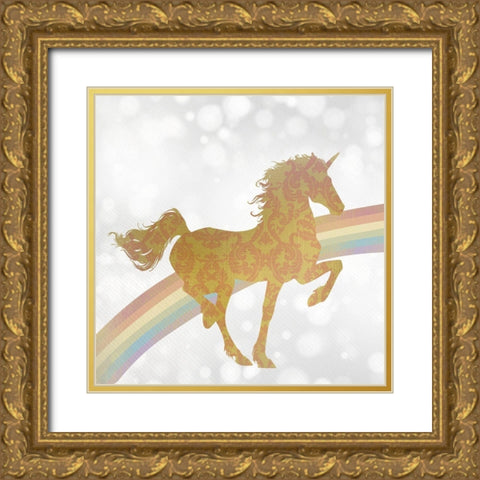 Somewhere over the Rainbow 1 Gold Ornate Wood Framed Art Print with Double Matting by Kimberly, Allen