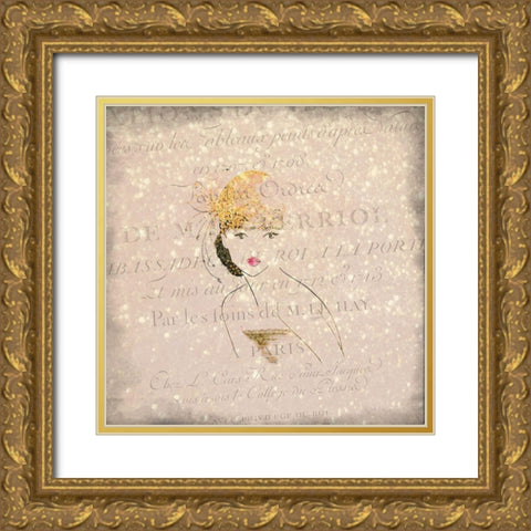 Glamour 2 Gold Ornate Wood Framed Art Print with Double Matting by Kimberly, Allen