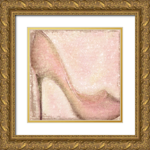 My First Love Gold Ornate Wood Framed Art Print with Double Matting by Kimberly, Allen