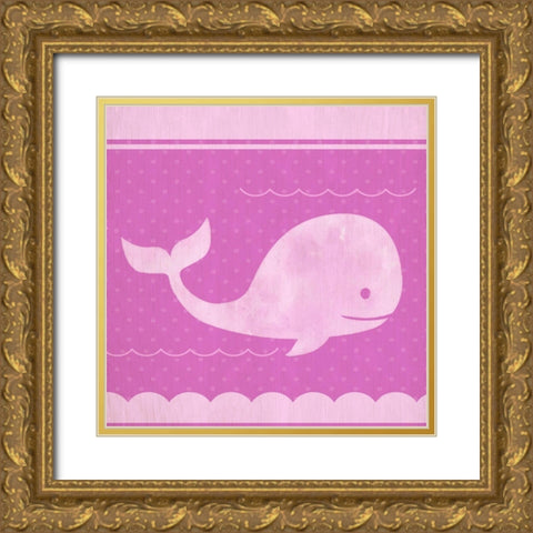 Pink Family 1 Gold Ornate Wood Framed Art Print with Double Matting by Kimberly, Allen