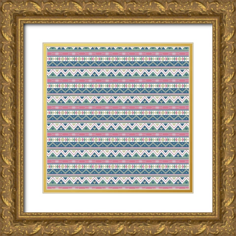Free Spirit 4 Gold Ornate Wood Framed Art Print with Double Matting by Kimberly, Allen