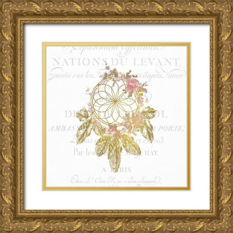 Free Spirit A Gold Ornate Wood Framed Art Print with Double Matting by Kimberly, Allen