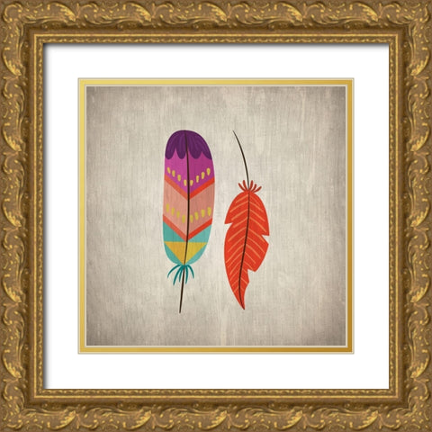 Wild Cactus 2 Gold Ornate Wood Framed Art Print with Double Matting by Kimberly, Allen