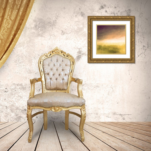 Dusky Sky Gold Ornate Wood Framed Art Print with Double Matting by Kimberly, Allen