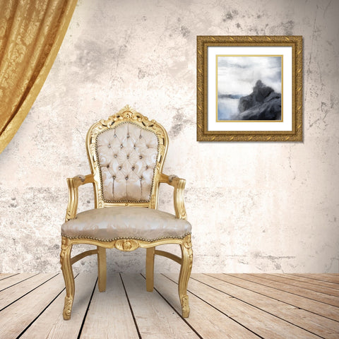 Against the Rocks Gold Ornate Wood Framed Art Print with Double Matting by Allen, Kimberly