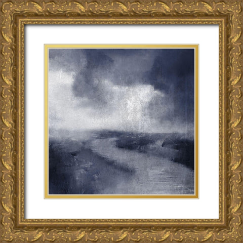 Across the Marsh Gold Ornate Wood Framed Art Print with Double Matting by Allen, Kimberly