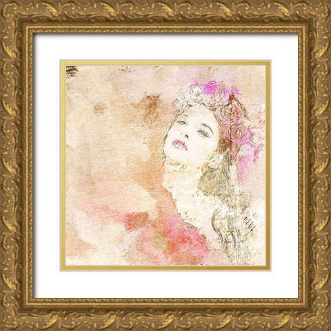 My Dreams 1 Gold Ornate Wood Framed Art Print with Double Matting by Kimberly, Allen