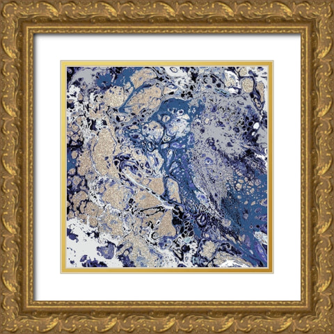 Energy A Gold Ornate Wood Framed Art Print with Double Matting by Allen, Kimberly