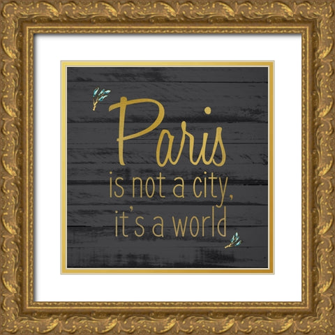 Paris 6 Gold Ornate Wood Framed Art Print with Double Matting by Kimberly, Allen