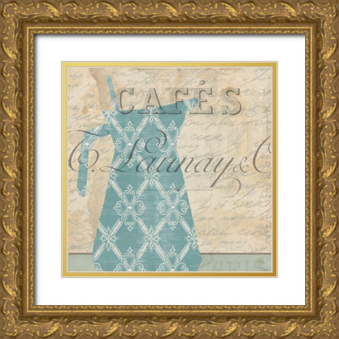 In the Kitchen 1  Gold Ornate Wood Framed Art Print with Double Matting by Kimberly, Allen