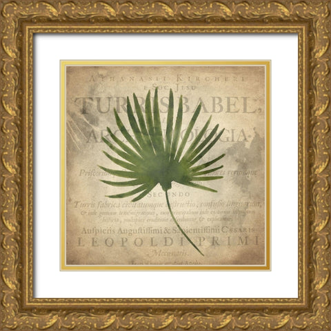 Palms A Gold Ornate Wood Framed Art Print with Double Matting by Kimberly, Allen