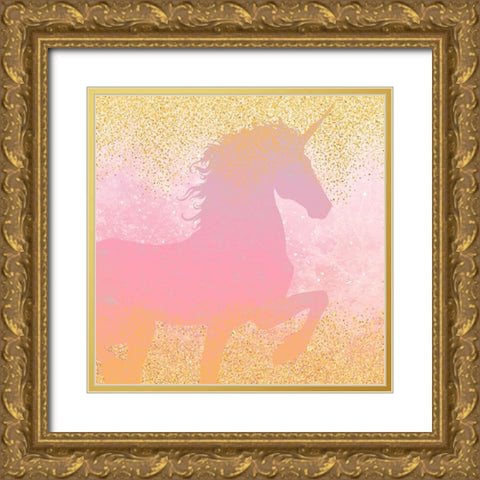 Unicorns are Real 1 Gold Ornate Wood Framed Art Print with Double Matting by Kimberly, Allen