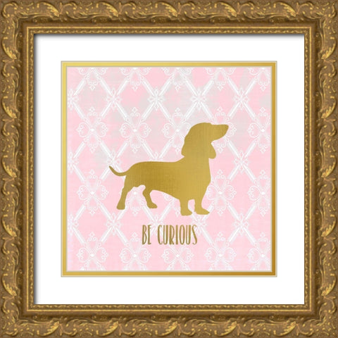 Puppy Love 1 Gold Ornate Wood Framed Art Print with Double Matting by Kimberly, Allen