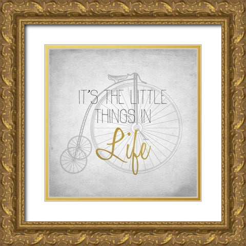 Life 2 Gold Ornate Wood Framed Art Print with Double Matting by Kimberly, Allen