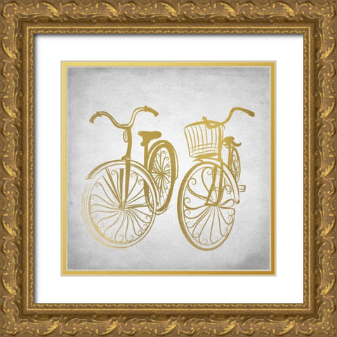 Life 3 Gold Ornate Wood Framed Art Print with Double Matting by Kimberly, Allen