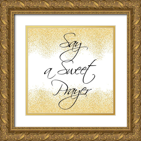 Goodnight 3 Gold Ornate Wood Framed Art Print with Double Matting by Kimberly, Allen