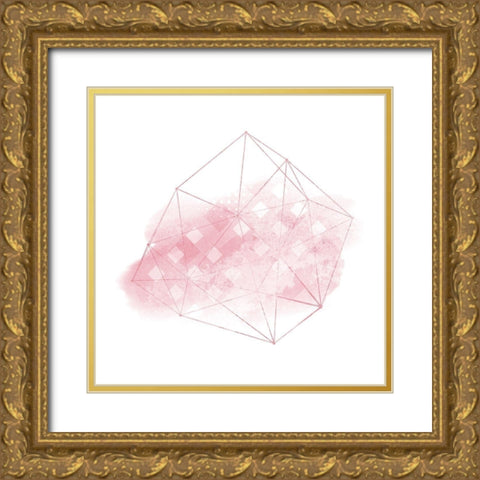 Wired Blush Gold Ornate Wood Framed Art Print with Double Matting by Kimberly, Allen