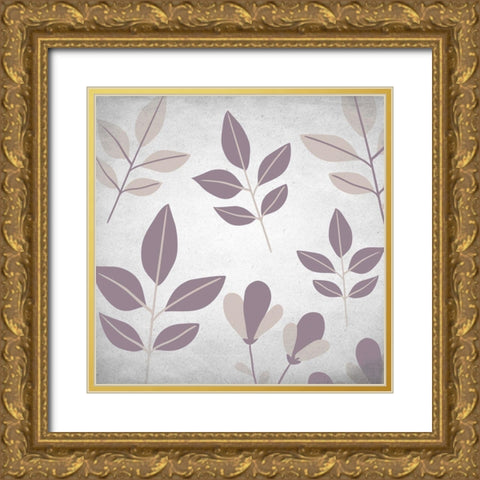 Muted Purple 2 Gold Ornate Wood Framed Art Print with Double Matting by Kimberly, Allen