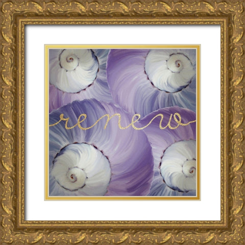 Refresh 2 Gold Ornate Wood Framed Art Print with Double Matting by Kimberly, Allen