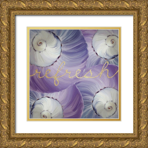 Refresh 3 Gold Ornate Wood Framed Art Print with Double Matting by Kimberly, Allen