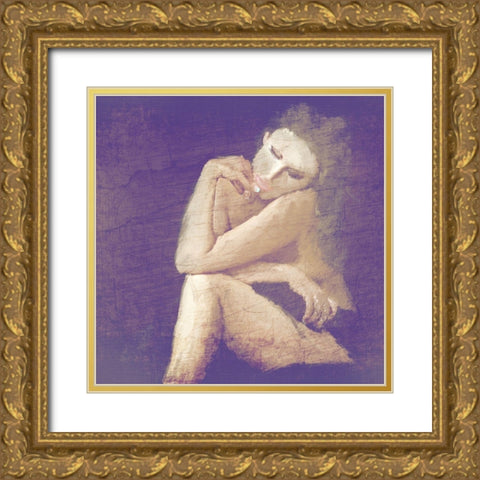 My Muse Gold Ornate Wood Framed Art Print with Double Matting by Kimberly, Allen