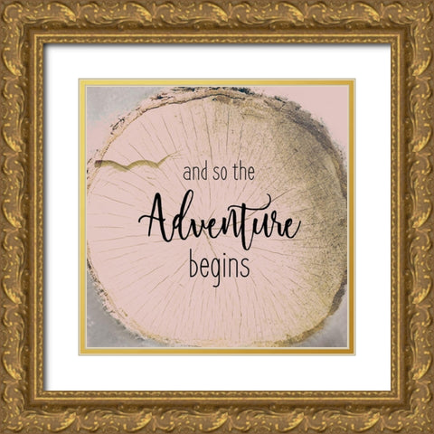 All Things 2 Gold Ornate Wood Framed Art Print with Double Matting by Kimberly, Allen